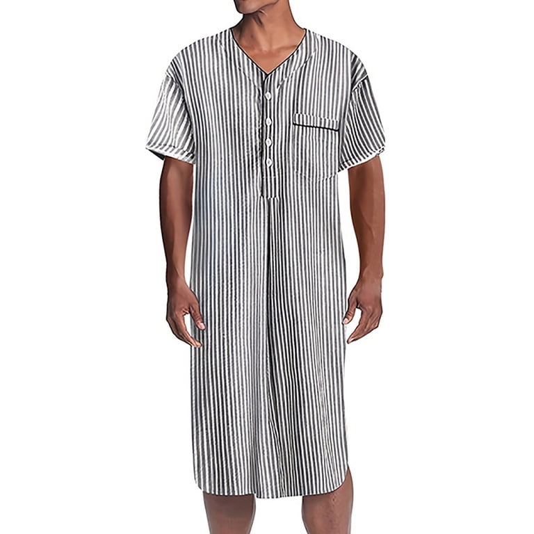 short night dress for men Men Pure Cotton Half Sleeve Night Suit Set  Vida Loca Fashion