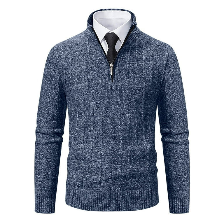 New Long Sleeved Collar Solid Color Sweater New Long Sleeved Collar Solid Color Sweater