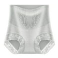 thumbnail image 1 of TFEOQRY Shapewear Panties for Women Solid Color High Waist Lace Abdomen Hip Lift Comfortable Body Breathable Underwear Briefs Gray, 1 of 3