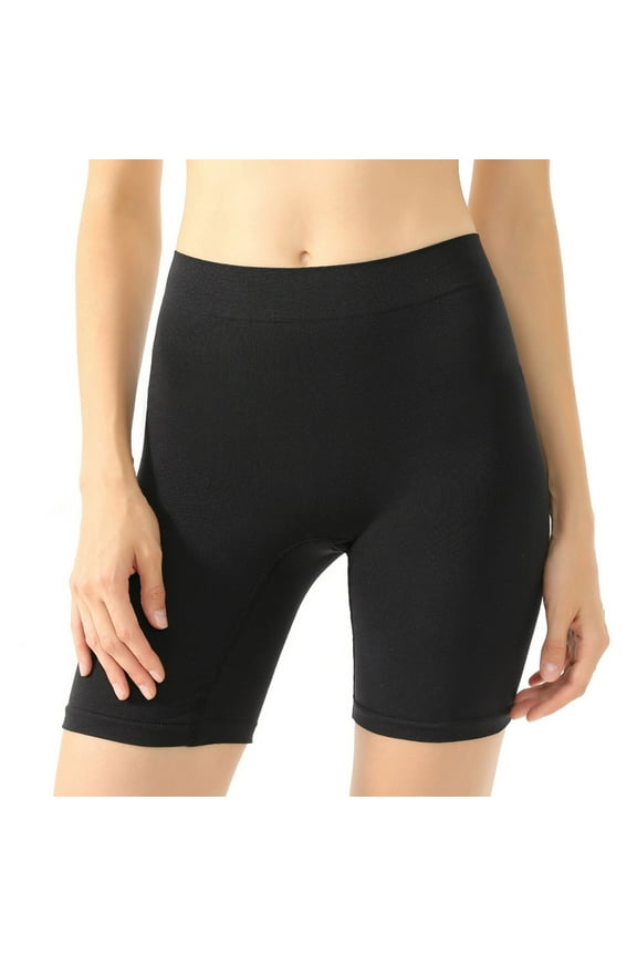 Shapewear Panties for Women Solid Color High Waist Seamless Briefs Boxers Butt Lifting Pants Shaping Briefs Shapewear Bottoms Black