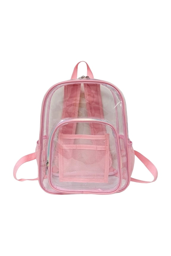 Stadium Approved Clear PVC Transparent Backpack Concert Sport Travel Security Book Bag