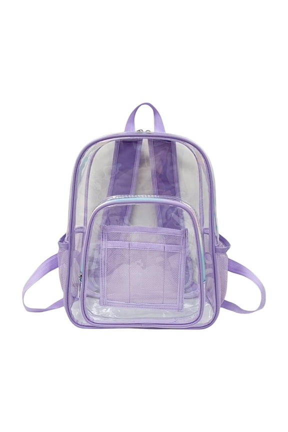 Stadium Approved Clear PVC Transparent Backpack Concert Sport Travel Security Book Bag