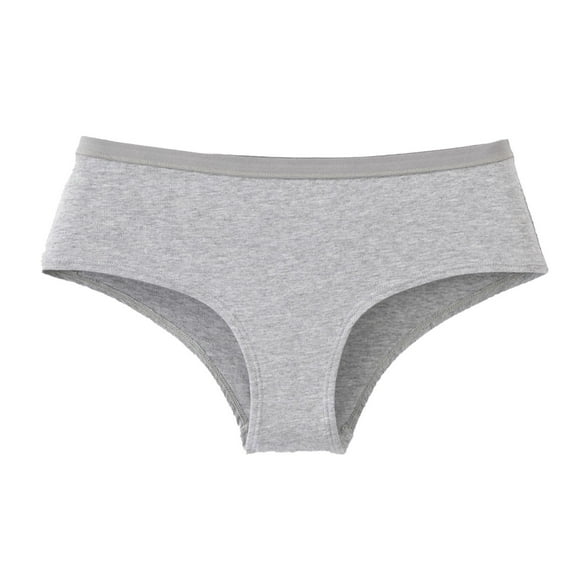 TFEOQRY Thongs for Women Solid Color Cotton Low Waiste Fashion Thong Breathable Leisure Briefs Dark Gray