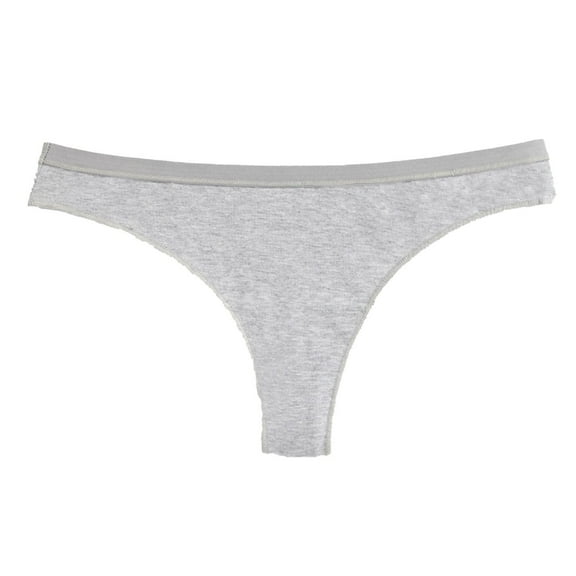 TFEOQRY Thongs for Women Solid Color Cotton Low Waiste Fashion Thong Breathable Leisure Briefs Gray