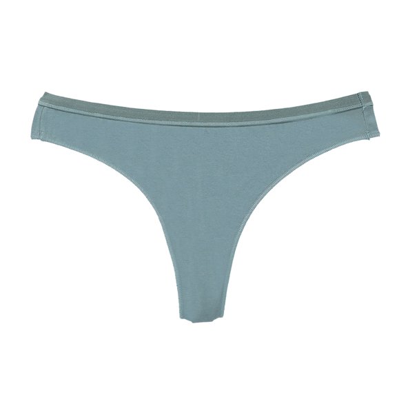 TFEOQRY Thongs for Women Solid Color Cotton Low Waiste Fashion Thong Breathable Leisure Briefs Sky Blue