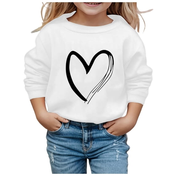 TFEOQRY Toddler Boys And Girls Long Sleeved Patterned Hoodless With Round Neck Short Top