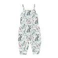 thumbnail image 1 of TFEOQRY Toddler Boys and Girls Romper Summer Fashion Cute Printed Suspenders Romper Jumpsuit Gray, 1 of 8