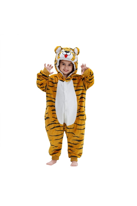 Toddler Cute Animal Shaped Rompers Long Sleeve Hooded Jumpsuit Cute Flannel Clothes Rompers Yellow