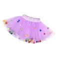 thumbnail image 1 of TFEOQRY Toddler Girls Tulle Tutu Dress Toddler Cute Party Dance Solid Color Net Yarn Tulle Princess Dress Skirt Purple, 1 of 5