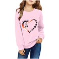 thumbnail image 1 of TFEOQRY Toddler Girls and Boys Long Sleeve Hoodless Christmas Sweatshirts Casual Fashionable Christmas Printed Sweatshirt Pink, 1 of 4