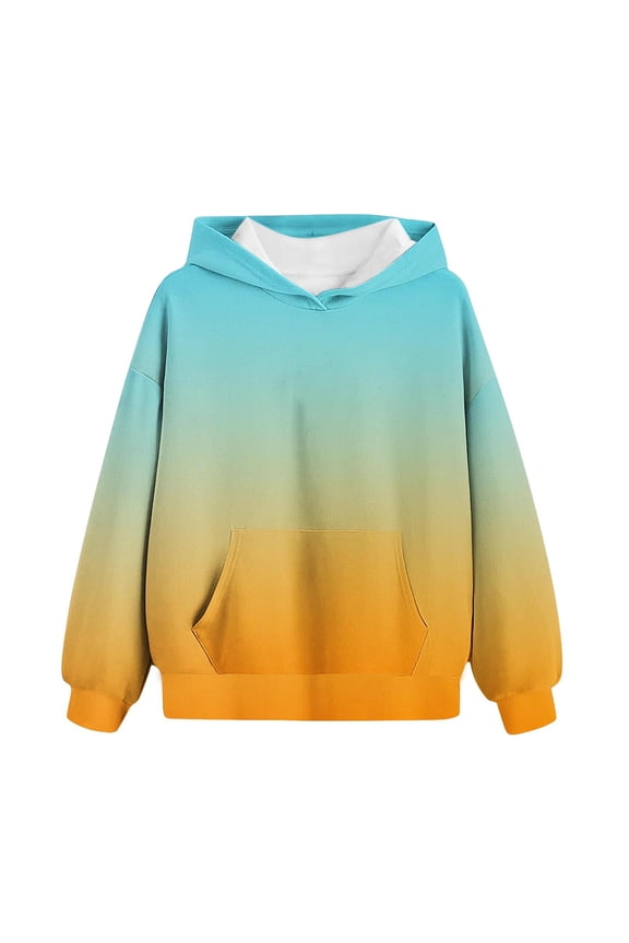 Toddler girls and boys Hooded Sweatshirts Shirt Long Sleeved fashion Pattern T-shirt Printed Round Neck Top