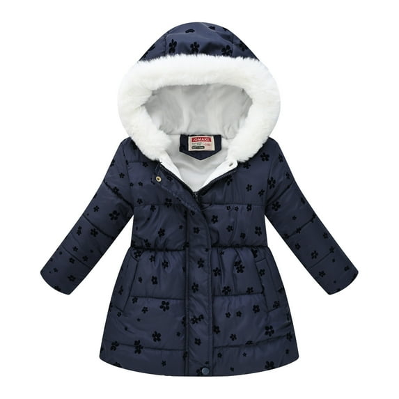 TFEOQRY Tween Boys and Girls Winter Solid Color Padded Coats Waist Long Collar Hooded Jacket Cotton Coat Black