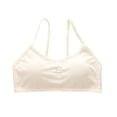 thumbnail image 1 of TFEOQRY Tween Girls Cotton Camisole Bra Primary and Secondary School Solid Color Soft Comfortable Adolescent Bra Beige, 1 of 5