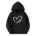thumbnail image 1 of TFEOQRY Tween Girls Hooded Sweatshirts Long Sleeved Pattern Printed Hoodie Round Neck Hooded Top Hooded Sports Hoodies, 1 of 4