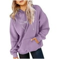 thumbnail image 1 of TFEOQRY Tween Girls Hooded Sweatshirts Printed Shirt Long Sleeved Pattern T-Shirt Solid Round Neck Top, 1 of 5