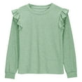 thumbnail image 1 of TFEOQRY Tween Girls' Solid Color Blouses Shirts Long Sleeve Shirts Cute Crewnecks Tops Dressy Casual Blouses Clothes Round Neck Shirts, 1 of 7