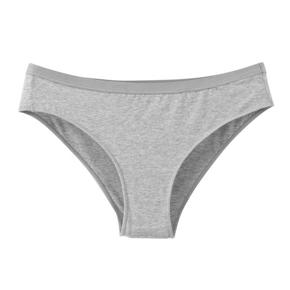 TFEOQRY Women's Briefs Underwear Solid Color Cotton High Waist Boxers Leisure Breathable Briefs Dark Gray
