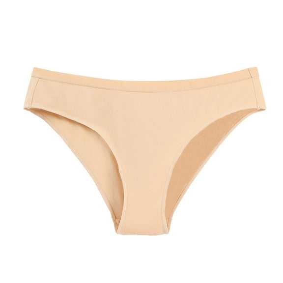 TFEOQRY Women's Briefs Underwear Solid Color Cotton High Waist Boxers Leisure Breathable Briefs Gold