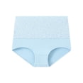 thumbnail image 1 of TFEOQRY Women's Briefs Underwear Solid Color Cotton High Waist Large Size Briefs Tummy Lifting Underwear Light Blue, 1 of 2