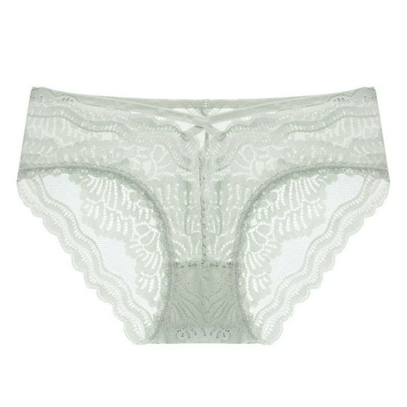 TFEOQRY Women's Briefs Underwear Solid Color Low Waiste Lace High Elasticity Lift Buttocks Cultivate Oneself T Shaped Briefs Green
