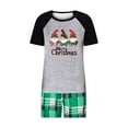 thumbnail image 1 of TFEOQRY Women's Family Christmas Pajamas Matching Sets Christmas Plaid Printing Sleepwear Set Homewear Pajamas Two-Piece Set Green(Mon), 1 of 4