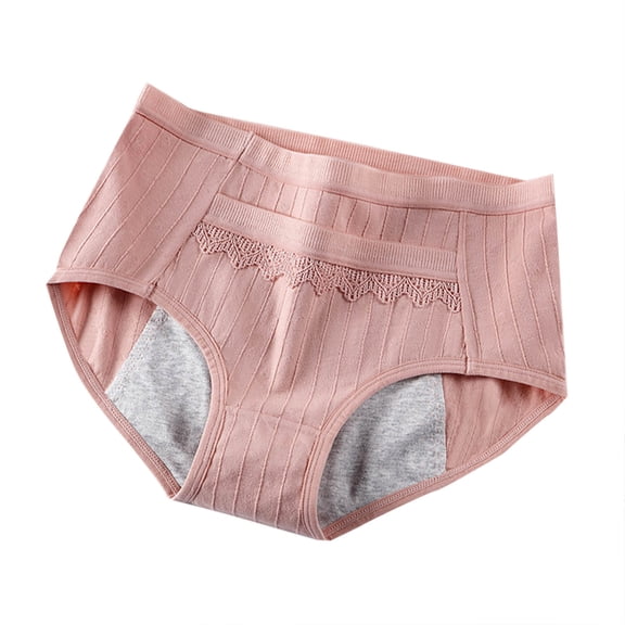 TFEOQRY Women's Panties Briefs Solid Color Cotton Low Waiste Fashion Lace Briefs Breathable Traceless Briefs Pink