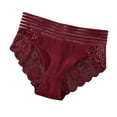 thumbnail image 1 of TFEOQRY Women's Shapewear Panties Solid Color High Waist Lace Seamless Cinched Wide Waistband Underwear Red, 1 of 2
