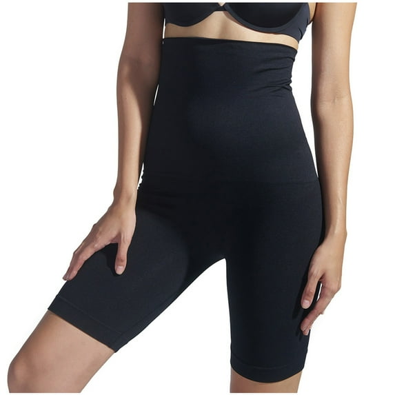 TFEOQRY Women's Shapewear Panties Solid Color High Waist Seamless Briefs Boxers Butt Lifting Pants Shaping Briefs Shapewear Bottoms Black