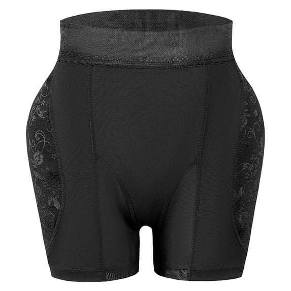 TFEOQRY Women's Shapewear Panties Solid Color Mid Waist Butt Lifting Panties Large Size Mesh Breathable Shaping Leggings Black