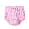 thumbnail image 1 of TFEOQRY Women's Underwear Briefs Solid Color Cotton Mid Waist Underwear Middle-Aged and Elderly Loose Underwear Pink, 1 of 4