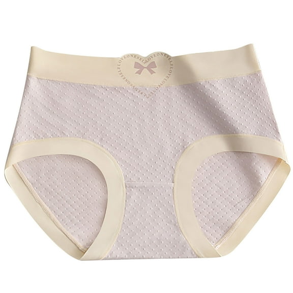 TFEOQRY Women's Underwear Briefs Solid Color Mid Waist Fall and Winter Underwear Plus Size Comfortable Underpants Purple