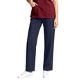 thumbnail image 1 of TFEOQRY Womens Scrub Pants with Pockets Elastic Waist Drawstring Soilid Color Straight Pants for Daily Work Wear, 1 of 7