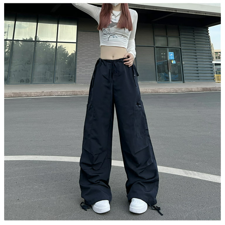 Y2K Fashion Aesthetic: High Waisted Baggy Patterned Pants