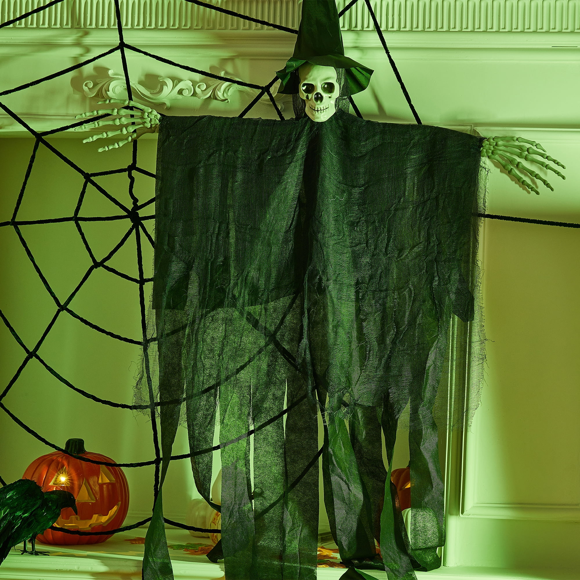 TFFR Halloween Ghost Hanging Decorations Hanging Skeleton Scary Creepy