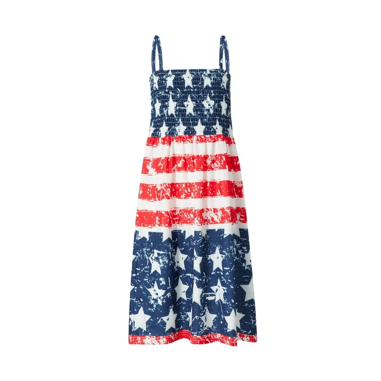 TFFR Mommy and Me Dress Independence Day Star Stripe Sleeveless A