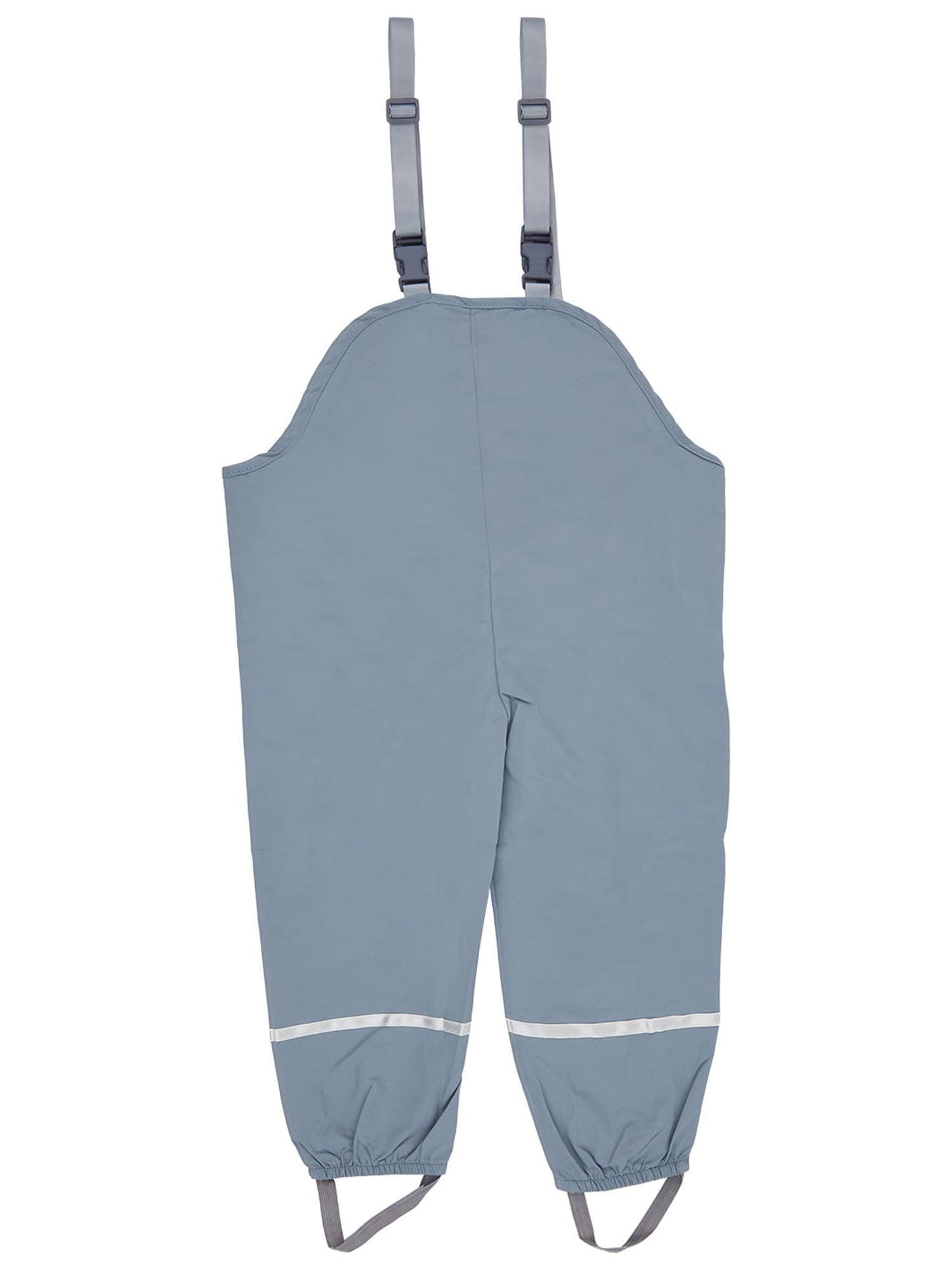 TFFR Unisex Kids RainProof Pants Rain Dungarees Kids Waterproof Suspender Pants with Reflective