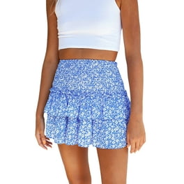 TFFR Women Ruffle 2 Piece Skirt Sets 3D Floral Irregular Tassels Sheer Mesh Top Short Mini Skirt Suit Walmart