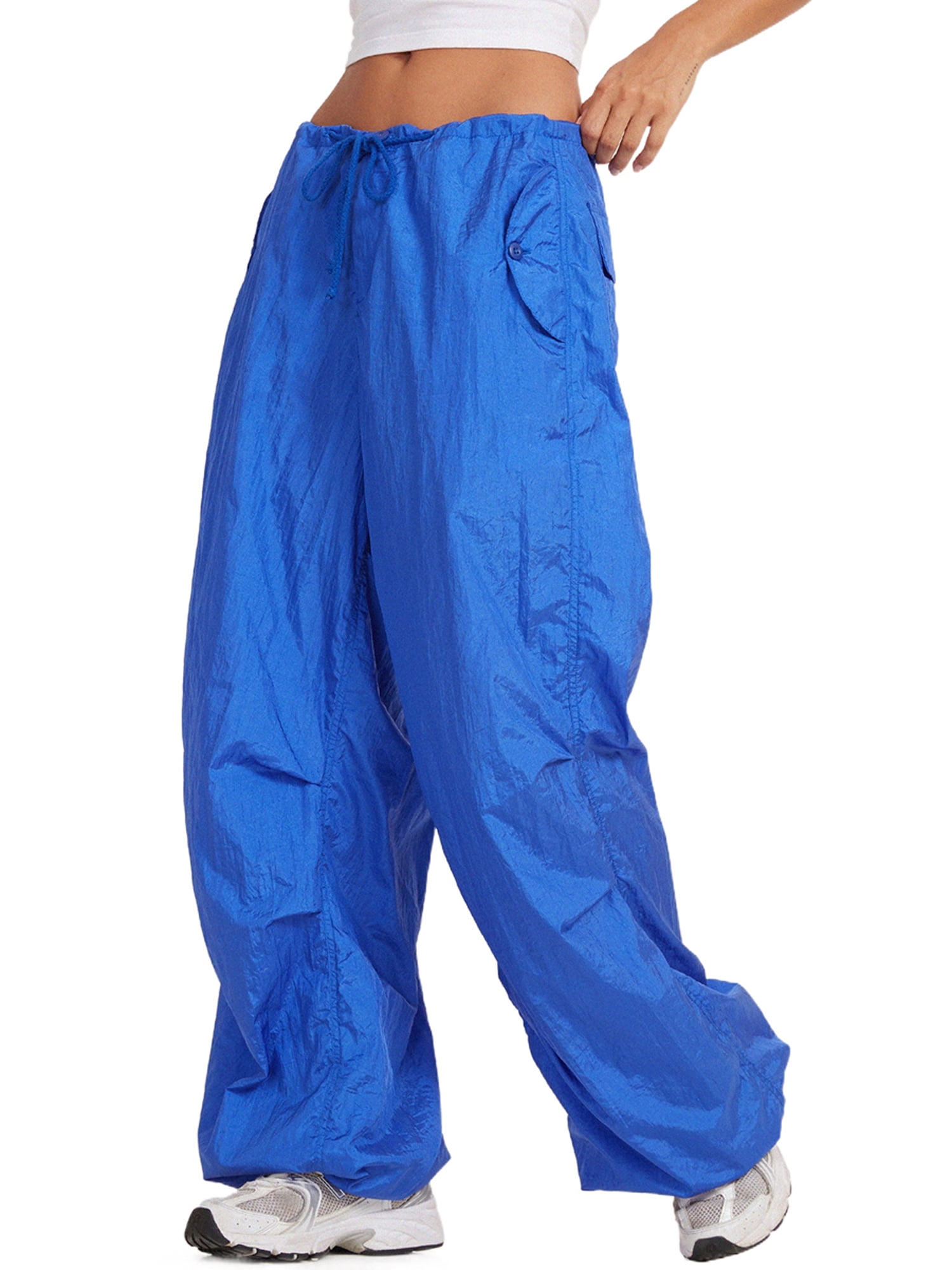  ECDAHICC Women's High Waist Hip Hop Sweatpants Oversized Cargo  Harem Pants Loose Y2K Baggy Trousers Streetwear(BE,S) Blue : Clothing,  Shoes & Jewelry