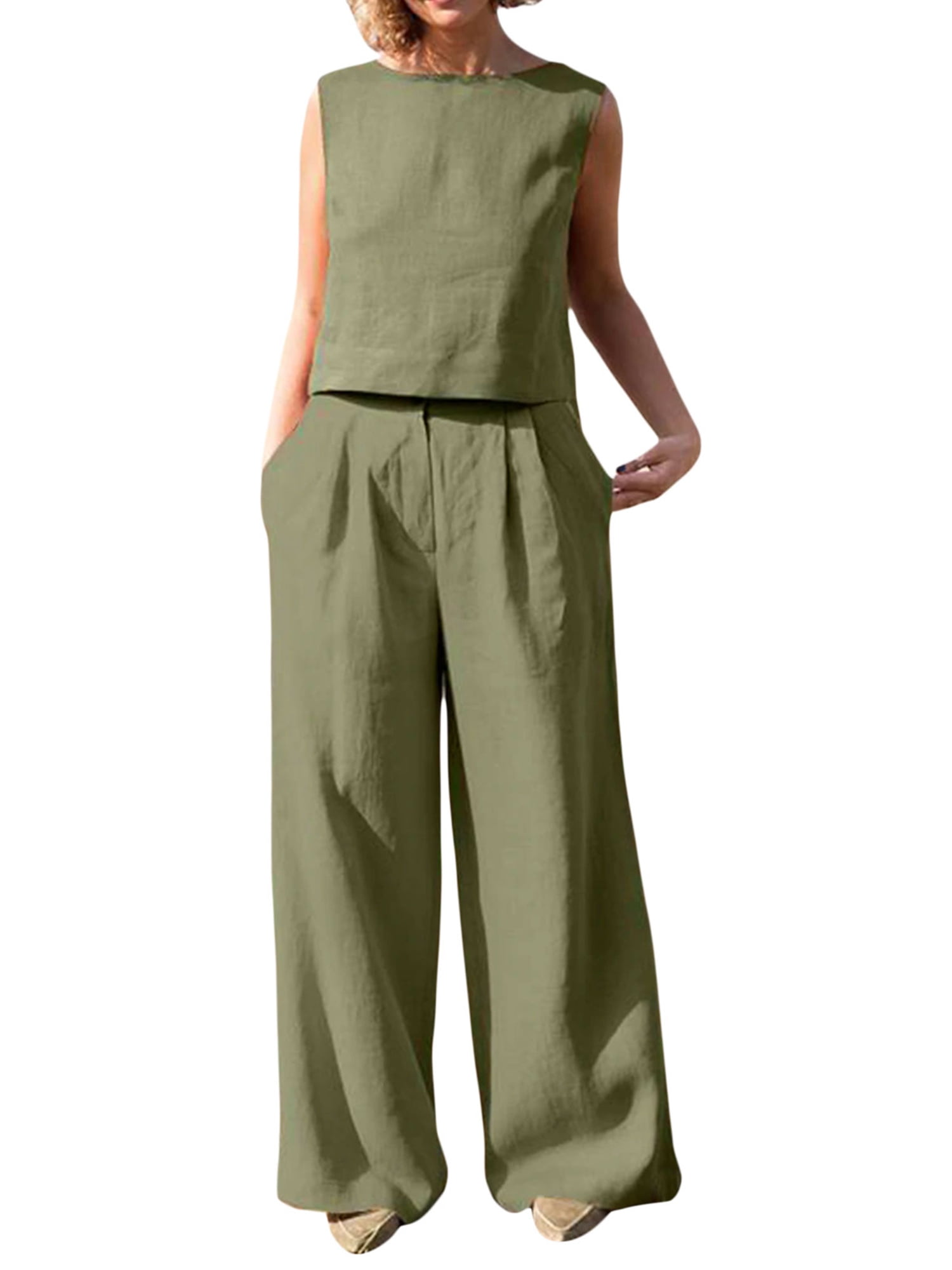 Women's summer wide leg casual pants 4379 Women's summer wide leg casual pants 4379
