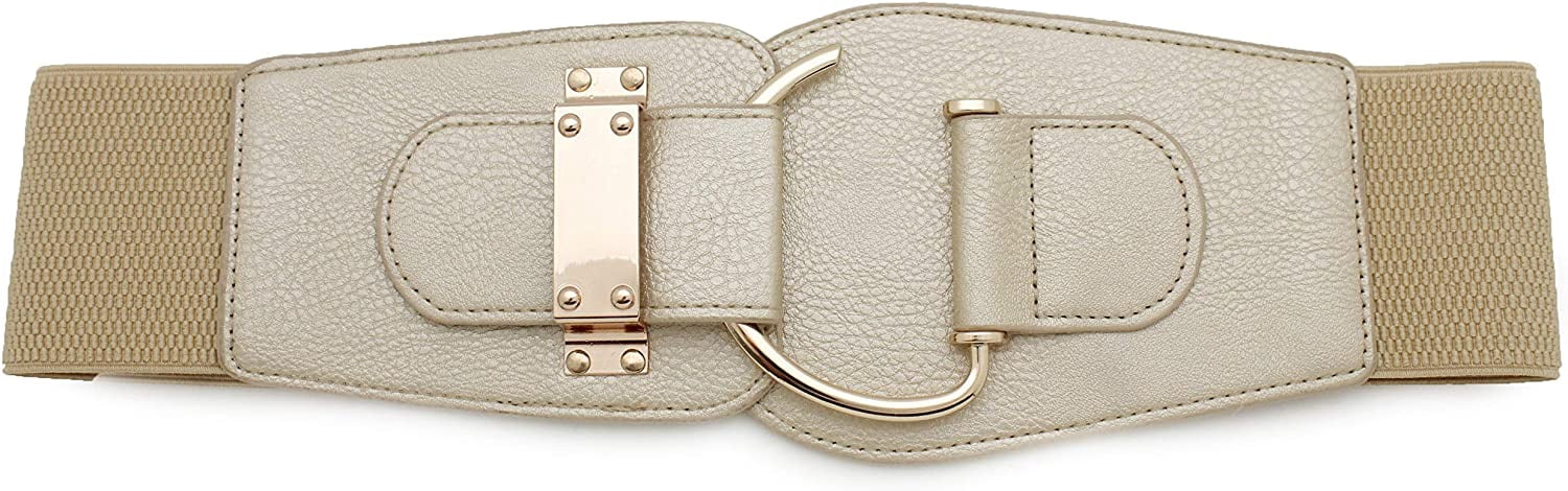 9991 Tfj New Women Wide Fashion Belt Hip High Waist Gold Metal Hook Buckle TFJ Women main image 4