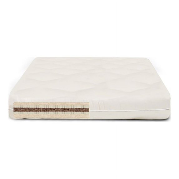TFS Natural Home 39x80" Twin XL Size Organic Wool/Latex Mattress in Natural