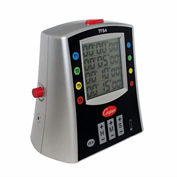 TFS4 Large Multi-Station Digital Timer for Food Safety in Commercial Grade Restaurant Cooking$$Tools & Hardware Other