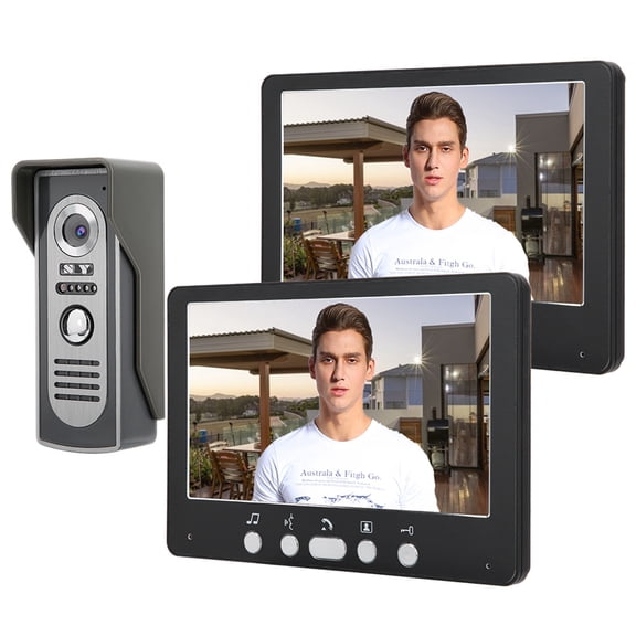 TFT Camera 2 Monitors , Intercom , For Residential Black Commercial Housing Factories