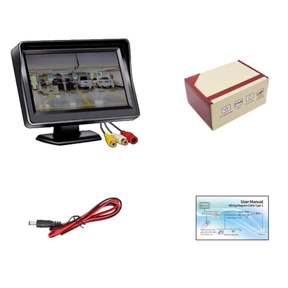 TFT LCD Rearview Monitor Car Rear View Camera Reversing Parking System Kit