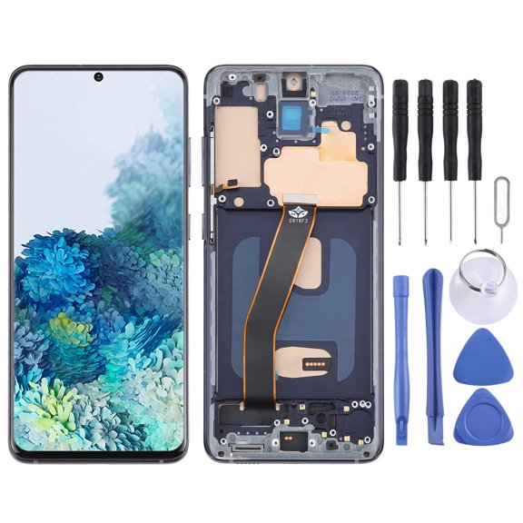TFT LCD Screen Digitizer Full Assembly with Frame, Not Supporting Fingerprint Identification For Samsung Galaxy S20 4G SM-G980