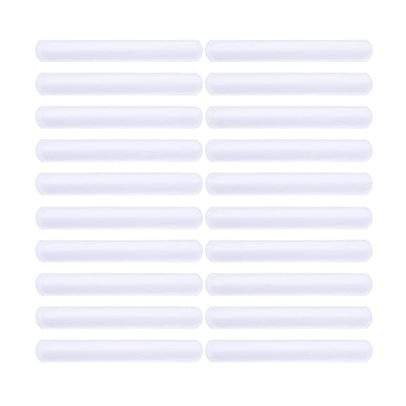 TFYZYY 20 Pcs DIY Blank PVC Slap Bracelets Customizable Wristbands for Birthday Party Gifts, Crafts, and Handmade Projects Safe, Comfortable Double-Sided Design