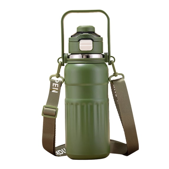 TFYZYY 316 Stainless Steel Insulated Cup Large Capacity Double Drinking Cup with Straw & Locking Lid, Portable Carrying Handle, Drop Proof & Easy to Clean for Outdoor and Fitness Use