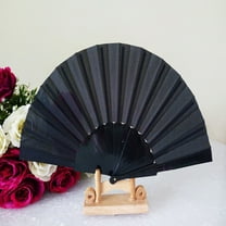 TFYZYY 9in Cloth Handheld Fan Foldable with Plastic Handle - Handheld Folding Fan for Events, Parties & Festivals - Dance & Decorative Accessory
