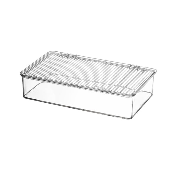 TFYZYY Acrylic Storage Box for Office Supplies, Clear Desktop Organizer for Cosmetic and Stationery, Stackable Multi-Size Storage Solution, Easy Access with Smooth Edges