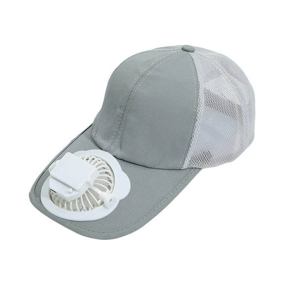 TFYZYY Adult Inflatable Fan Cap with UPF 50+ Sun Protection, USB Rechargeable, Adjustable Wind Speed, Breathable Sun-shading Peaked Hat for Casual Summer Travel for Men and Women